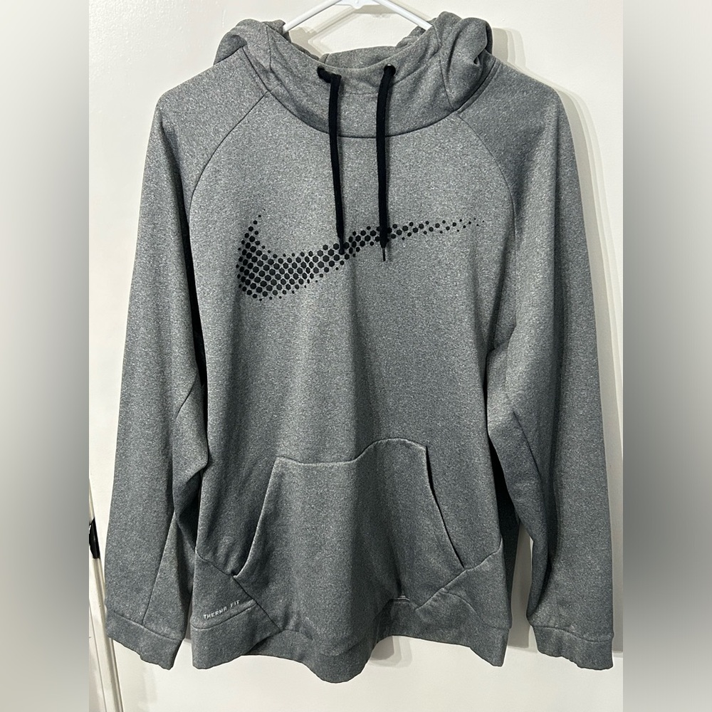 Gray Nike Therma-Fit Hoodie - Size XL